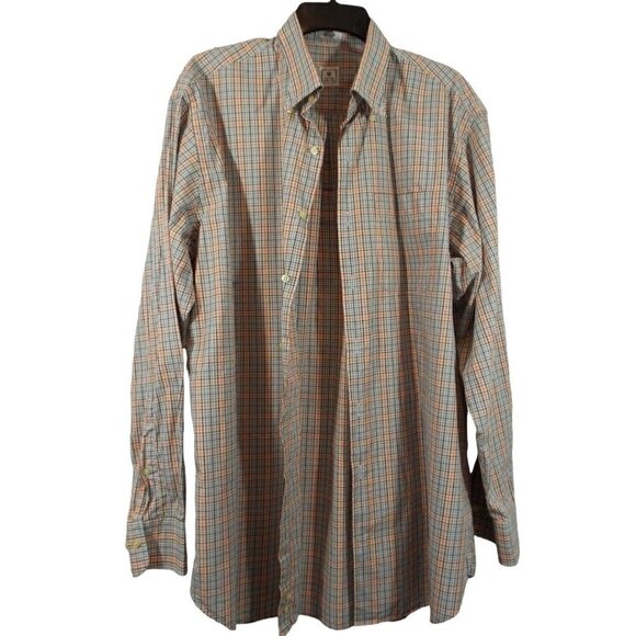 Peter Millar Men’s 100% Cotton Long Sleeve Button Down Shirt  - Size Large - Picture 2 of 14